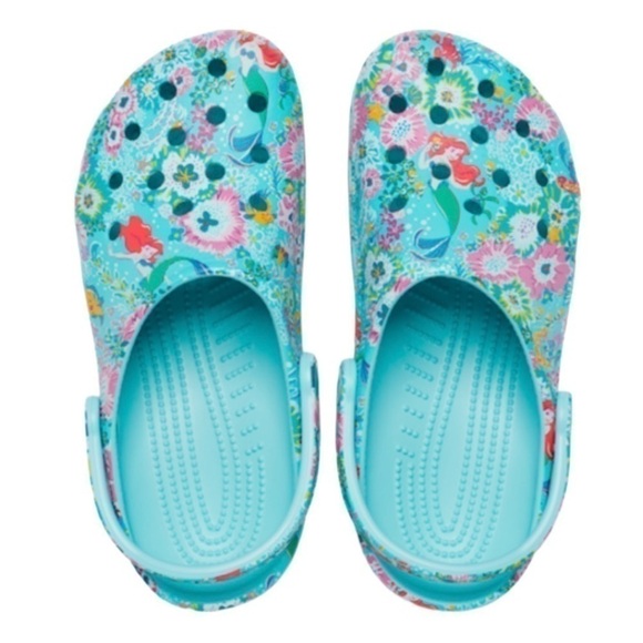 NWT Crocs Vera Bradley Disney’s The Little Mermaid Classic Clogs - Picture 3 of 8